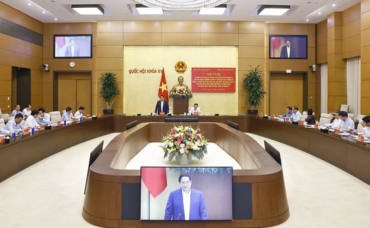 Tổ công tác của Bộ Chính trị làm việc với Ban Thường vụ Đảng ủy Quốc hội, Ban Thường vụ Đảng ủy Chính phủ