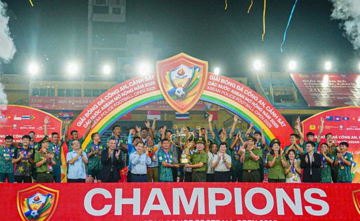 CAND Việt Nam II vô địch giải bóng đá công an, cảnh sát các nước ASEAN mở rộng 2025 