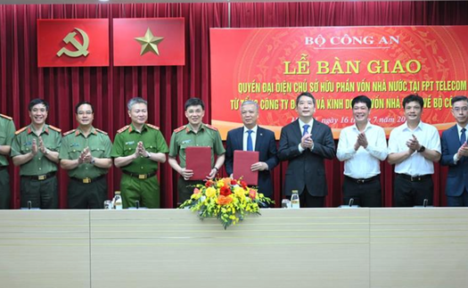 Bàn giao quyền đại diện chủ sở hữu phần vốn nhà nước tại FPT Telecom về Bộ Công an