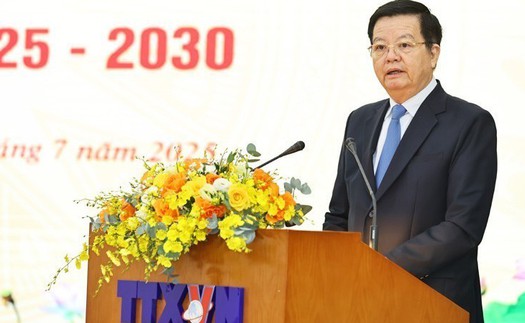 Phó Thủ tướng Mai Văn Chính dự Đại hội đại biểu Đảng bộ Thông tấn xã Việt Nam lần thứ 27, nhiệm kỳ 2025 - 2030