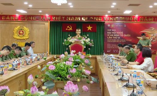 Hơn 16.000 cán bộ, chiến sĩ tham gia Đại hội khỏe 'Vì an ninh Tổ quốc"