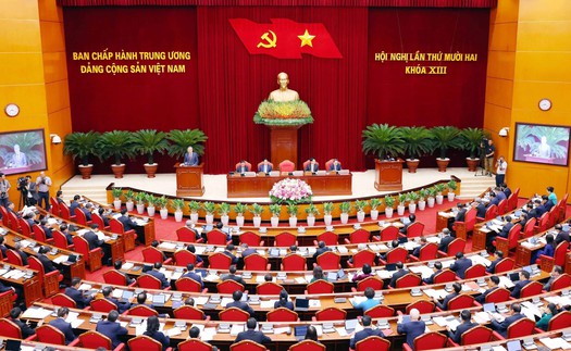 Ngày làm việc thứ nhất Hội nghị lần thứ 12 Ban Chấp hành Trung ương Đảng khóa XIII