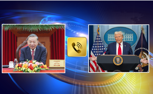 Tổng Bí thư Tô Lâm và Tổng thống Hoa Kỳ Donald Trump điện đàm