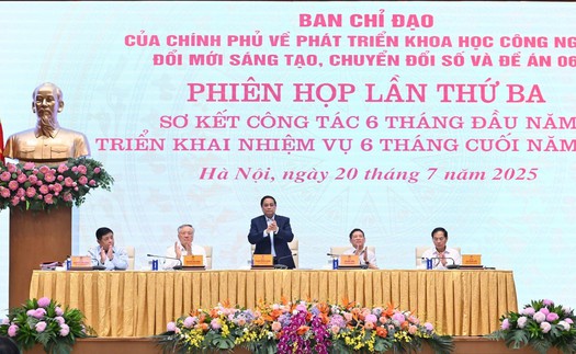 Thủ tướng Phạm Minh Chính chủ trì Phiên họp Ban Chỉ đạo về phát triển khoa học công nghệ, chuyển đổi số