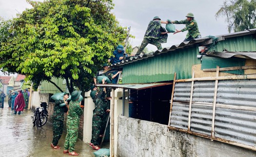 Quân đội huy động hơn 346.000 cán bộ, chiến sĩ, 8.200 phương tiện, 5 máy bay ứng phó bão số 3