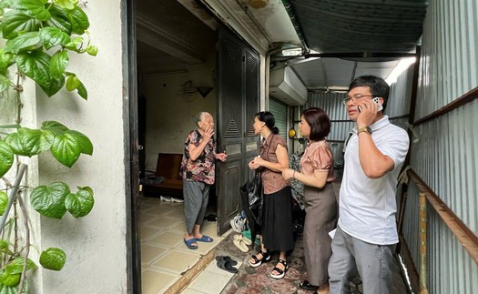 Bão số 3: Hà Nội di dời người dân ở chung cư cũ đến nơi an toàn