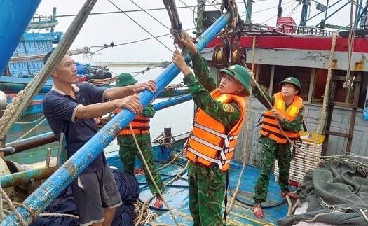 Bão số 3: Bộ đội Biên phòng Nghệ An bám cơ sở, giúp dân “vượt” bão