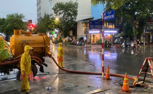 Cảnh báo mưa dông cục bộ trên khu vực nội thành Hà Nội