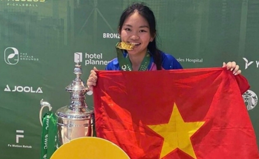 Nữ VĐV 17 tuổi trở thành người Việt Nam đầu tiên vô địch pickleball thế giới