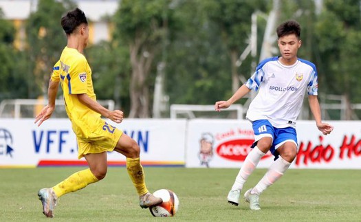 VCK giải VĐ U15 QG – Cúp Acecook 2025: SLNA chia điểm phút chót