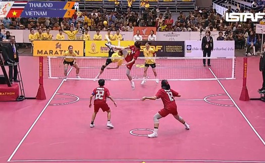 Tuyển Việt Nam giành vị trí á quân thế giới ở môn cầu mây