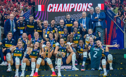 Vô địch VNL 2025, ĐT bóng chuyền nữ Italy nối dài mạch thắng lên 29 trận trong 420 ngày