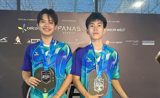 2 tay vợt 17 tuổi giúp pickleball Việt Nam ngược dòng giành HCV lịch sử ở giải chuyên nghiệp tại nước ngoài