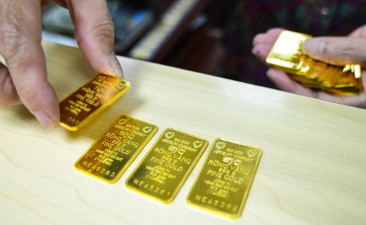 Giá vàng chiều 7/7 giảm cùng chiều với giá vàng thế giới