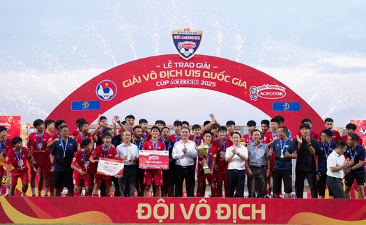 PVF bảo vệ thành công chức vô địch giải U15 QG – Cúp Acecook 2025