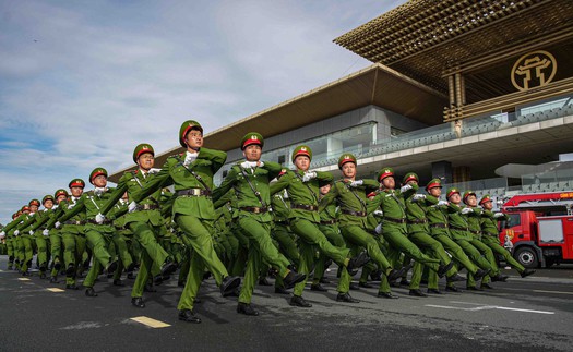 Công an Hà Nội hợp luyện lần 3 chuẩn bị cho Kỷ niệm 80 năm Cách mạng Tháng Tám và Quốc khánh 2/9