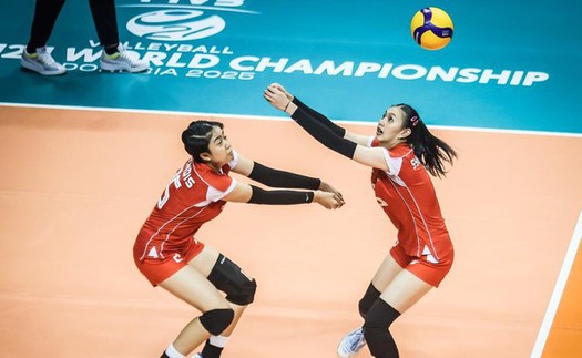 Thua liên tiếp ở giải thế giới, U21 bóng chuyền nữ Indonesia tiếp tục tụt hạng