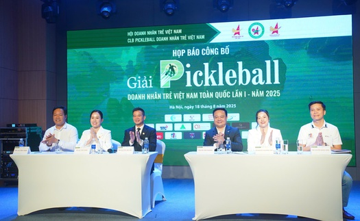 Nhiều nghệ sỹ nổi tiếng tham dự Giải pickleball Doanh nhân trẻ Việt Nam toàn quốc lần I - năm 2025