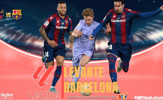 Nhận định, soi tỷ lệ Levante vs Barcelona 02h30 ngày 24/8, vòng 2 La Liga