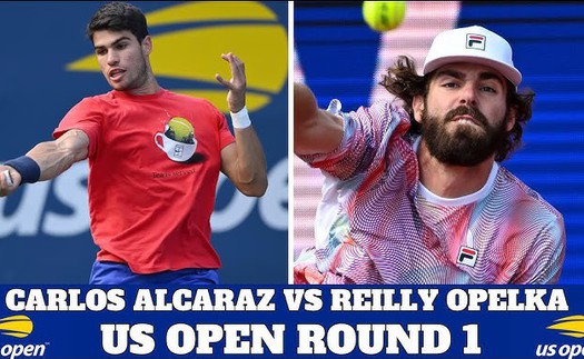 Lịch thi đấu US Open 2025 hôm  nay 25/8: Alcaraz đấu tay vợt cao 2m11