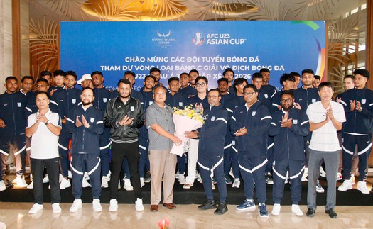 Đối thủ đầu tiên của U23 Việt Nam có mặt tại Phú Thọ
