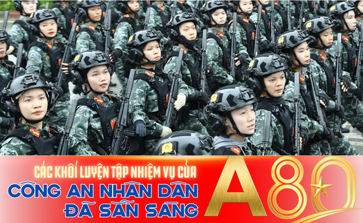 Các khối luyện tập nhiệm vụ A80 của Công an nhân dân đã sẵn sàng