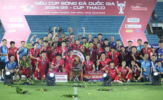 HLV Polking nói được, làm được khi CAHN FC thắng Nam Định, giành siêu cúp Quốc gia 2025