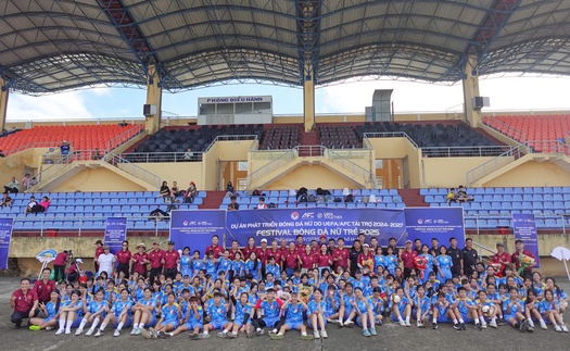 120 nữ sinh tham gia Festival bóng đá nữ trẻ năm 2025