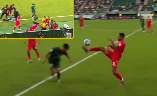 CĐV Trung Quốc chỉ trích cầu thủ Bắc Kinh Quốc An trong tình huống không đẹp với CLB CAHN: Đang nằm sân ngoài sân lại lăn vào trong