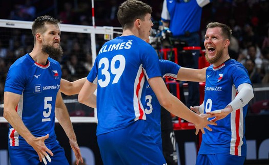 Ngược dòng trước đại diện cuối cùng châu Á, CH Czech giành vé vào tứ kết bóng chuyền nam thế giới