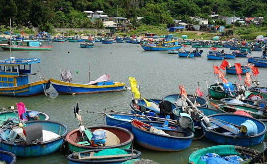 Bình yên làng nghề thuyền thúng ở Tiến Thành, tỉnh Lâm Đồng