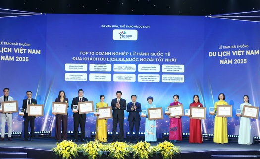 113 doanh nghiệp, đơn vị tiêu biểu được vinh danh tại Giải thưởng du lịch Việt Nam 2025