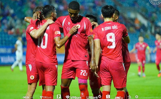 CAHN hạ gục ĐKVĐ Nam Định, Hải Phòng và Ninh Bình bất phân thắng bại ở vòng 5 V-League