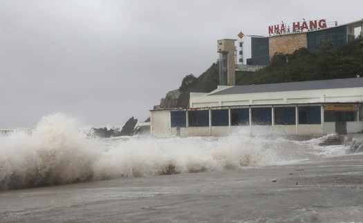 Dự báo khoảng 7h ngày 29/9, bão trên đất liền các tỉnh Nghệ An - Hà Tĩnh