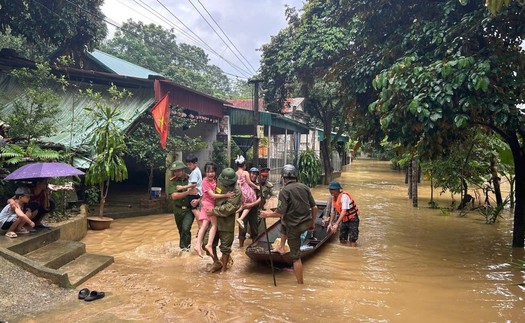 Bão số 10 trên đất liền biên giới Nghệ An - Trung Lào, khả năng suy yếu vào tối 29/9