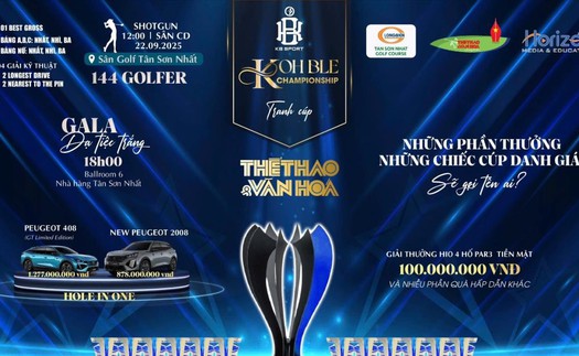 Khởi tranh giải Golf 'Kohble Championship' - Tranh Cúp Báo Thể thao & Văn hóa