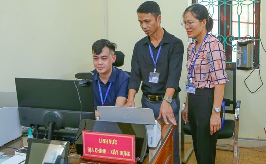 Chính quyền địa phương 2 cấp gỡ khó cấp giấy chứng nhận quyền sử dụng đất