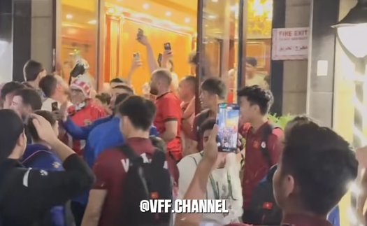 U23 Jordan ăn mừng đầy phấn khích sau chiến thắng của U23 Việt Nam