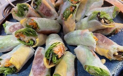 Nem, chả giò, bánh tráng Việt Nam “nhập gia” vào bếp Âu