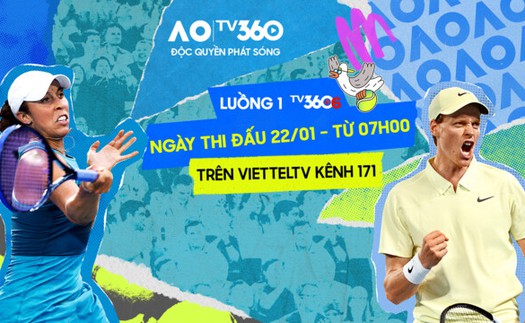 Link xem trực tiếp Australian Open 2026 hôm nay 22/1