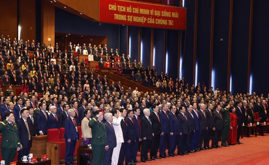 Thông báo về điện mừng Đại hội XIV của Đảng