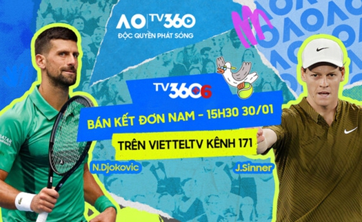 Link xem trực tiếp Djokovic vs Sinner 16h15 hôm nay, vòng bán kết Australian Open 2026