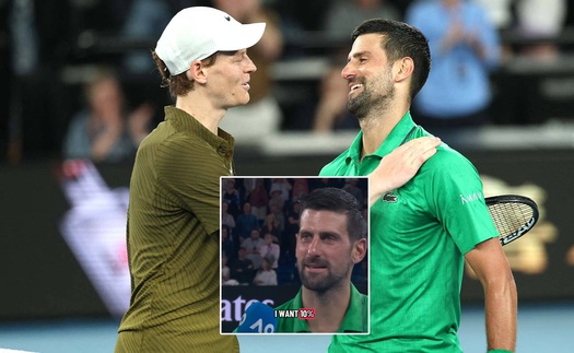 Djokovic: 'Tôi xứng đáng nhận 10% tiền vé sau kỳ tích đánh bại Sinner'