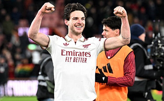 Declan Rice, ‘cú đấm thép’ giúp Arsenal tự tin khẳng định tham vọng vô địch Ngoại hạng Anh