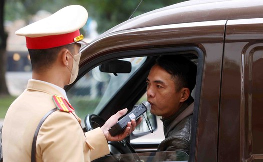 Ngày 4/1, xử lý trên 12 nghìn trường hợp vi phạm trật tự, an toàn giao thông
