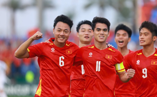 Thắng đội bóng Trung Á, U23 Việt Nam tiến sát tấm vé vào tứ kết giải châu Á