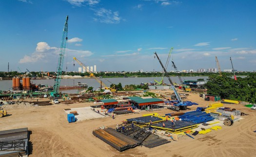 Hà Nội tăng tốc thi công 7 cầu qua sông Hồng phục vụ APEC 2027