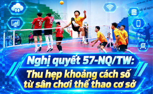 Nghị quyết 57-NQ/TW: Thu hẹp khoảng cách số từ sân chơi thể thao cơ sở