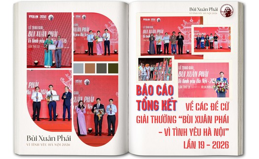 Báo cáo tổng kết về các đề cử Giải thưởng "Bùi Xuân Phái - Vì tình yêu Hà Nội" lần 19 - 2026