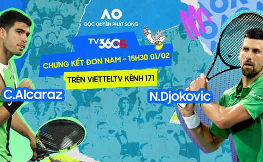 Link xem trực tiếp Australian Open 2026 hôm nay 1/2